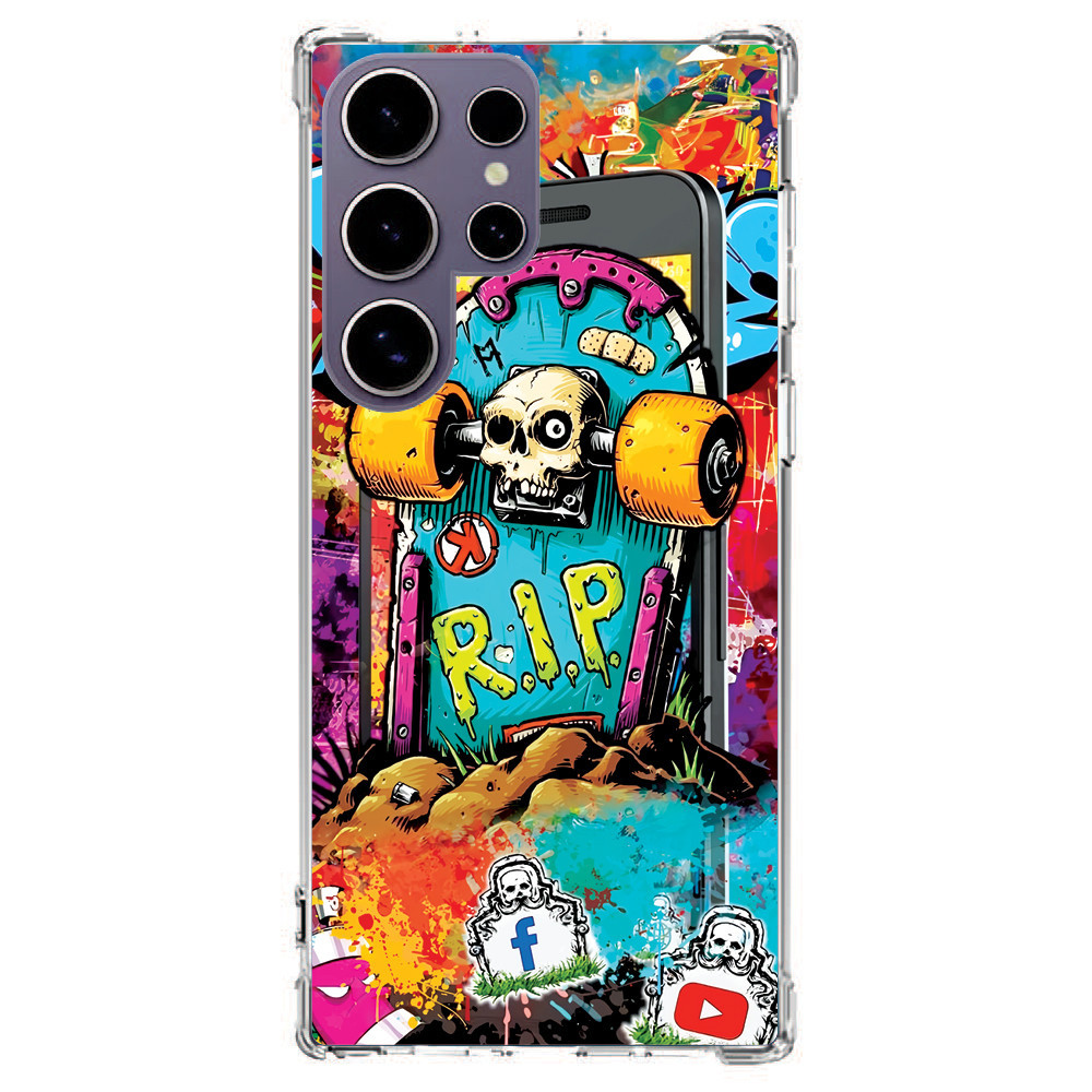 Capinha Capa (3241) SKATE RIP para SAMSUNG GALAXY NOTE 20 ULTRA,NOTE 20+,NOTE 20,S23 ULTRA,S23+,S23 FE,S23,S22 ULTRA,S22+,S22,S21 ULTRA,S21+,S21 FE,S21,S20 ULTRA,S20+,S20 FE,S20,S10+,S10E,S10 LITE,S10,S9+,S9,A73,A72,A71,A70S,A70