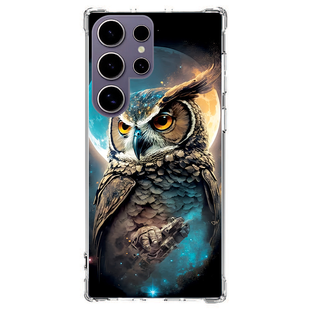 Capinha Capa (3376) CORUJA MOON para SAMSUNG GALAXY A60,A6+,A54,A53,A52S,A52,A51,A50,A41,A40,A35,A34,A33,A32,A31,A30S,A30,A24,A23,A22,A21S,A21,A20S,A20,A15,A14,A13,A12,A11,A10S,A10,A05S,A05,A04S,A04E,A04,A03S,A03CORE,A03