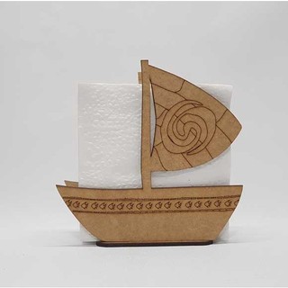 Kit Porta guardanapo mdf festa tema Moana barco Maui Cachepo