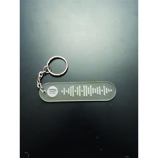 Chaveiro Spotify acrilico interativo Personalizável REDONDO
