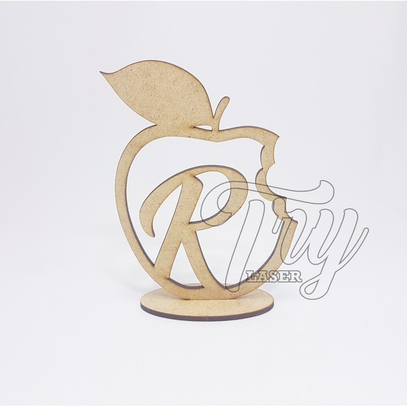 Kit 10 - 20 ou 30  Centro de Mesa MDF Maçã Branca de Neve Personalizável - MDF-CRU