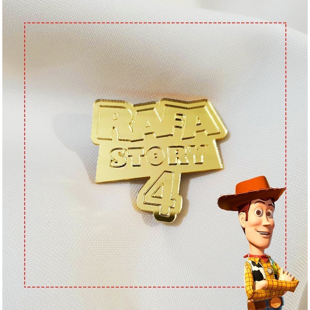 10 Aplique Logo ou Estrela sherife  Toy Story 5cm em Oferta na Shopee