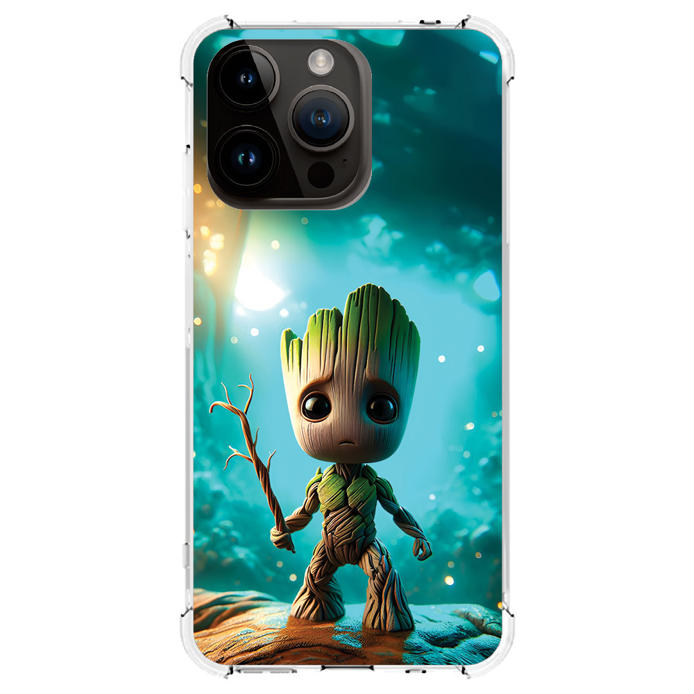 Capinha Capa (3369) MINI GRROT para IPHONE 15 PRO MAX,15 PRO,15 PLUS,15,14 PRO MAX,14 PRO,14 PLUS,14,13 PRO MAX,13 PRO,13 MINI,13,12 PRO MAX,12 PRO,12 MINI,12,11 PRO MAX,11 PRO,11,XS MAX,XR,XS,X,8 PLUS,8,SE 2020,7 PLUS,7,6 PLUS,6,6S