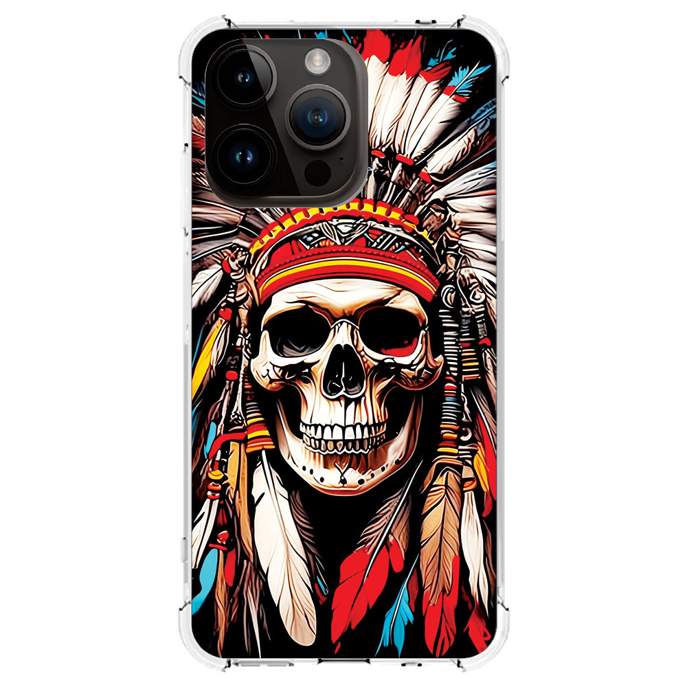 Capinha Capa (3399) SKULL INDI para IPHONE 15 PRO MAX,15 PRO,15 PLUS,15,14 PRO MAX,14 PRO,14 PLUS,14,13 PRO MAX,13 PRO,13 MINI,13,12 PRO MAX,12 PRO,12 MINI,12,11 PRO MAX,11 PRO,11,XS MAX,XR,XS,X,8 PLUS,8,SE 2020,7 PLUS,7,6 PLUS,6,6S