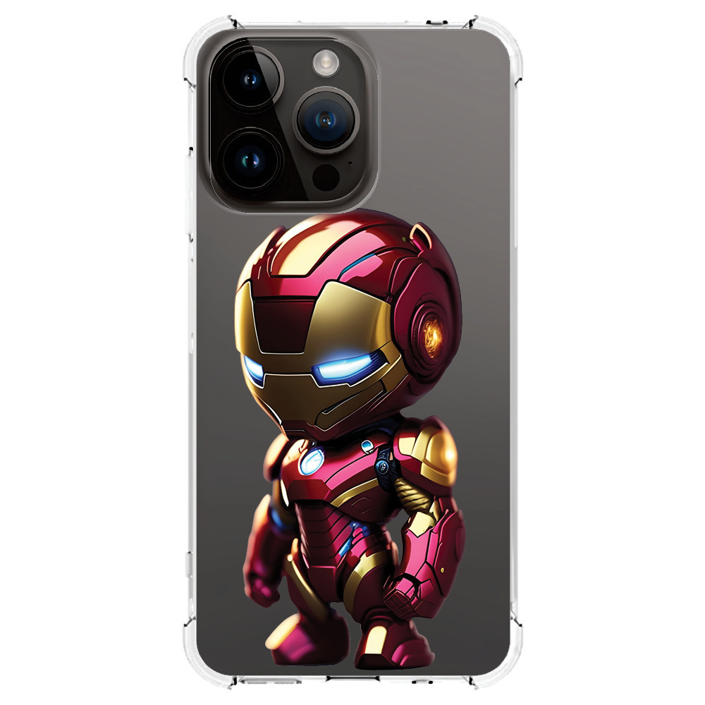 Capinha Capa (3220) MINI IRON MAN para IPHONE 15 PRO MAX,15 PRO,15 PLUS,15,14 PRO MAX,14 PRO,14 PLUS,14,13 PRO MAX,13 PRO,13 MINI,13,12 PRO MAX,12 PRO,12 MINI,12,11 PRO MAX,11 PRO,11,XS MAX,XR,XS,X,8 PLUS,8,SE 2020,7 PLUS,7,6 PLUS,6,6S