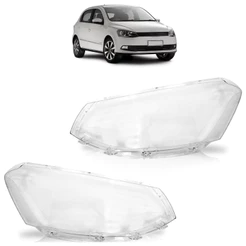Par Lente Farol Gol Voyage Saveiro G6 2013 2014 2015 2016 Lente Lisa Acrilico Transparente
