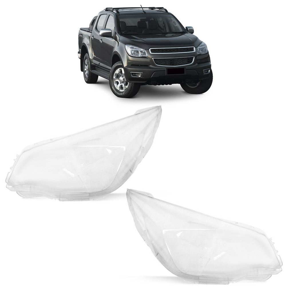 Par Lente Farol Dianteiro S10 2012 2013 2014 2015 2016 Transparente Lisa Acrilico em Oferta na Shopee