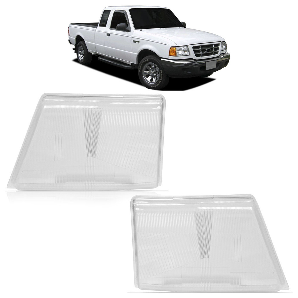 Par Lente Farol Ranger 1998 1999 2000 2001 2002 2003 2004 Transparente Lente Estriada Acrilico em Oferta na Shopee