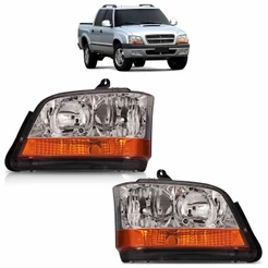 Par Farol Dianteiro Pitbull 2001 2002 2003 2004 20005 2006 2007 A 2011 Máscara Cromada Foco Duplo