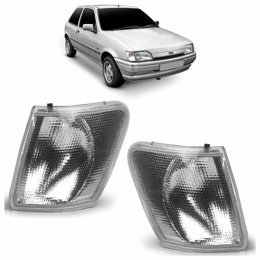 Par Pisca Seta Dianteira Fiesta 1993 1994 1995 Cristal Lente Acrilico em Oferta na Shopee