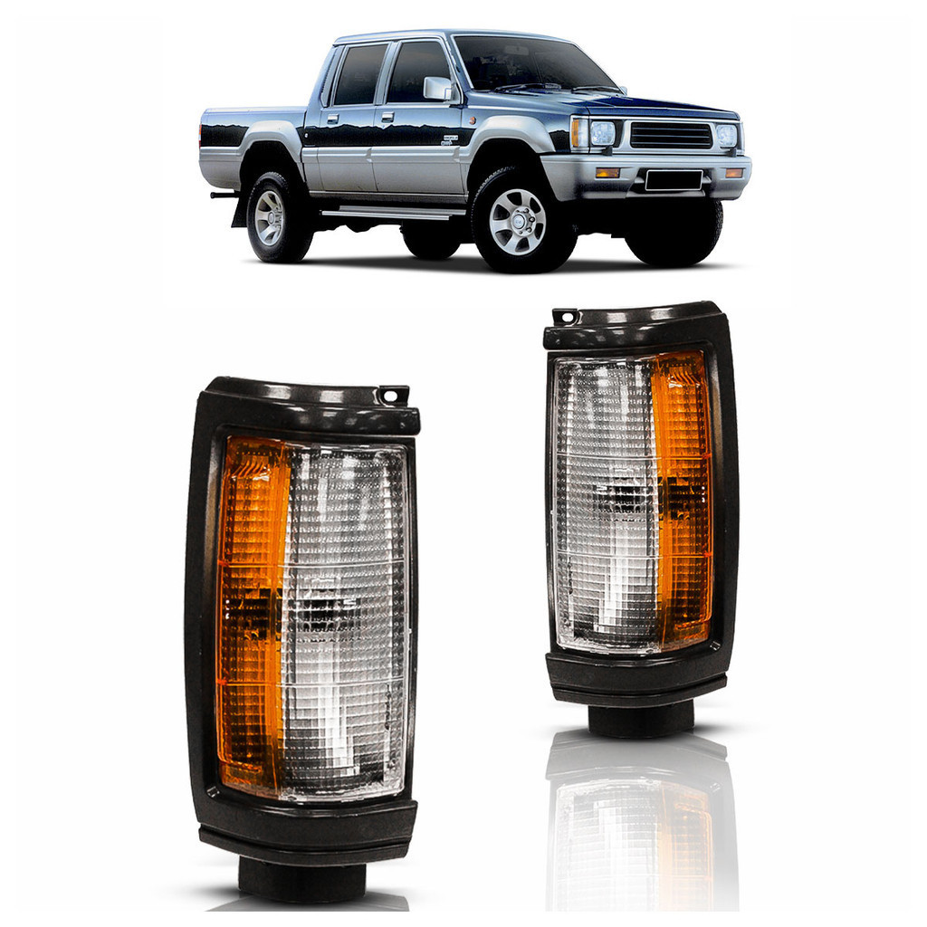 Par Pisca Seta Dianteira L200 1992 1993 1994 1995 1996 1997 1998 1999 2000 2001 A 2003 Moldura Preta em Oferta na Shopee