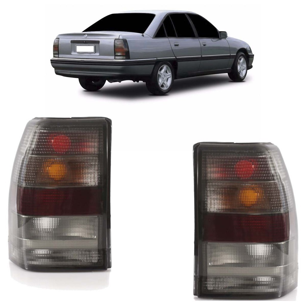 Par Lanterna Traseira Omega Gl 1992 1993 1994 1995 1996 1997 1998 Fumê Lente Acrilico em Oferta na Shopee