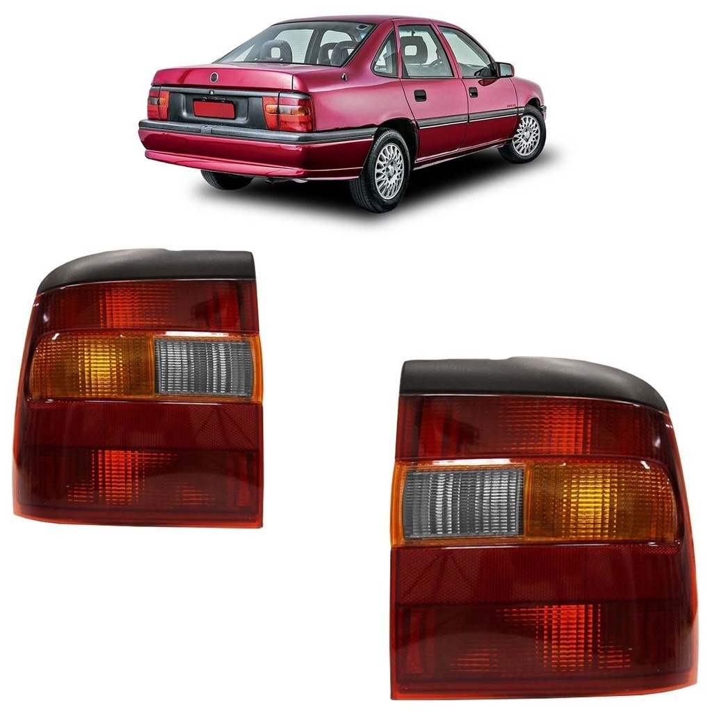 Par Lanterna Traseira Vectra 1993 1994 1995 1996 Fumê Lente Acrilico - Spare Parts and Accessories for Vehicles
