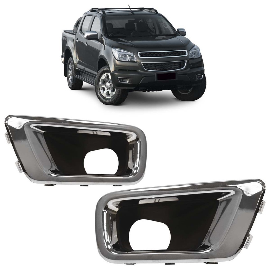 Par Aro Moldura do Milha S10 2012 2013 2014 2015 2016 Cromado