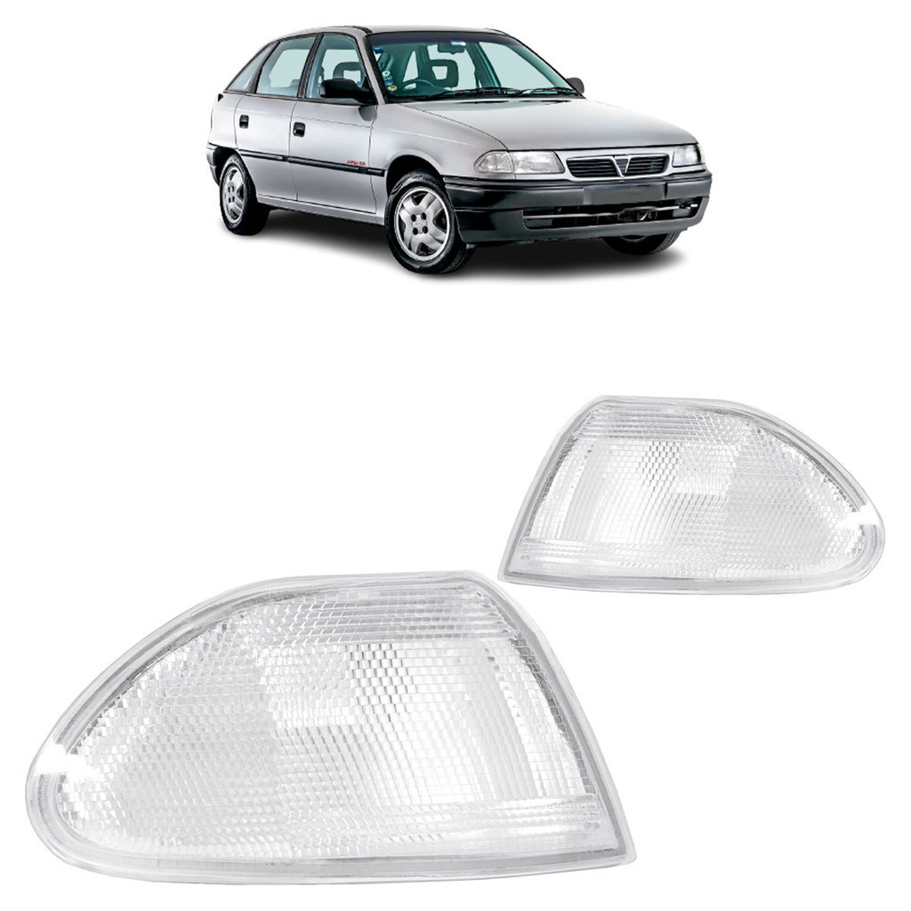 Par Pisca Seta Dianteira Astra 1993 1994 1995 1996 Cristal Lente Estriada Acrilico em Oferta na Shopee