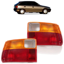 Par Lanterna Traseira Astra Hatch 1993 1994 1995 1996 1997 Tricolor Lente Estriada Acrilico