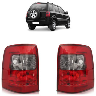 Par Lanterna Traseira Ecosport 2003 2004 2005 2006 2007 Bicolor Fumê Lente Lisa Acrilico em Oferta na Shopee