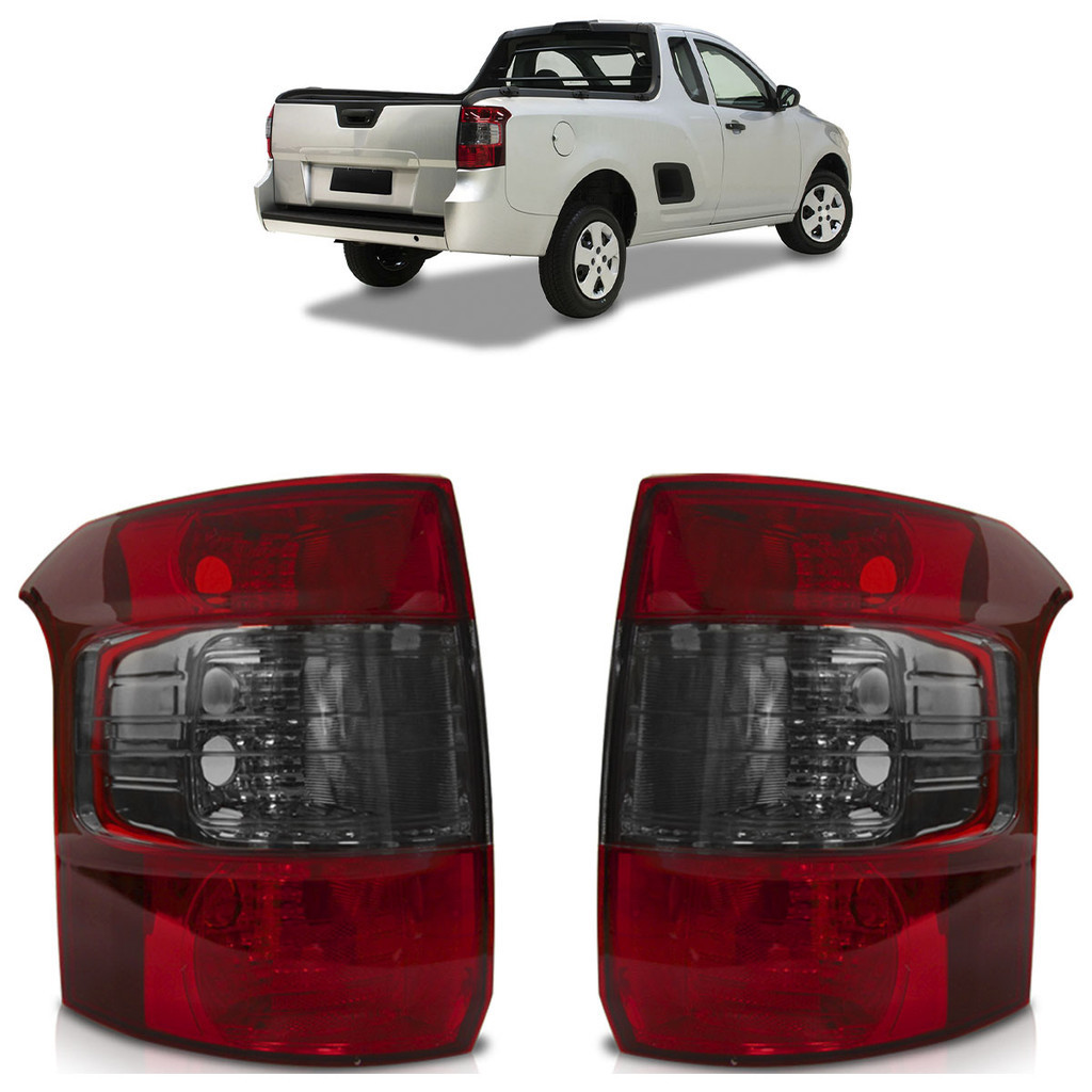 Par Lanterna Traseira Montana 2011 2012 2013 Bicolor Fumê - Spare Parts and Accessories for Vehicles
