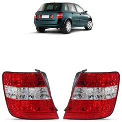Par Lanterna Traseira Stilo 2003 2004 2005 2006 2007 Bicolor Lente Acrilico