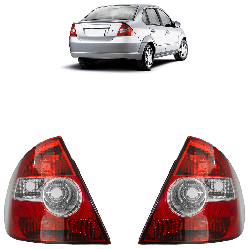 Par Lanterna Traseira Fiesta Sedan 2003 2004 2005 2006 2007 2008 2009 2010 Bicolor em Oferta na Shopee