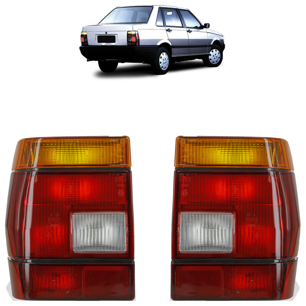 Par Lanterna Traseira Premio 1985 1986 1987 1988 1989 1990 1991 1992 A 1994 Tricolor Lente Acrilico