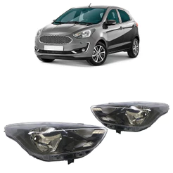 Par Farol Dianteiro Ka 2019 2020 2021 2022 2023 Máscara Negra Foco Simples Lente Lisa Acrilico