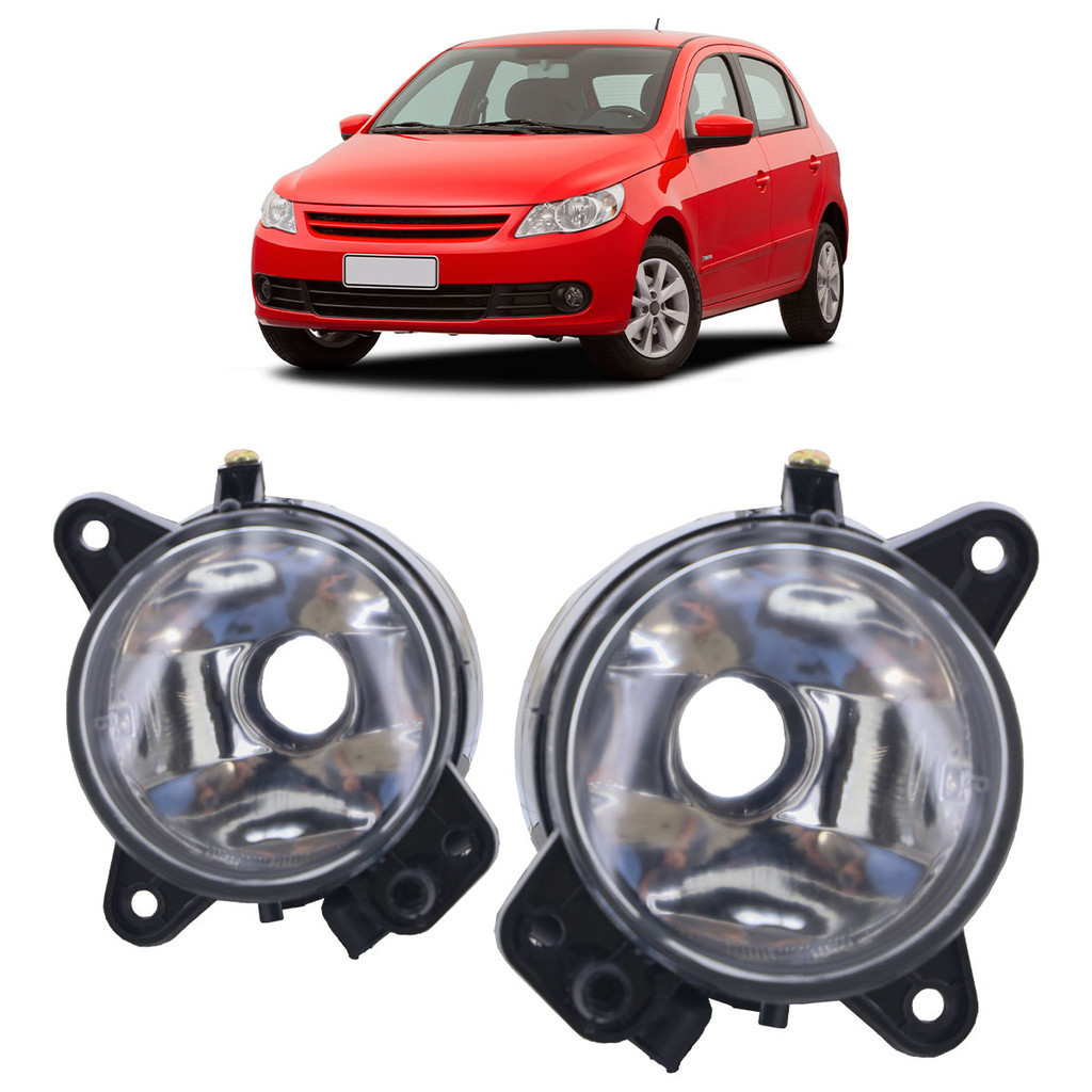 Par Farol Milha Auxiliar Gol G5 2008 2009 2010 2011 2012 2013 Lente Lisa Vidro em Oferta na Shopee