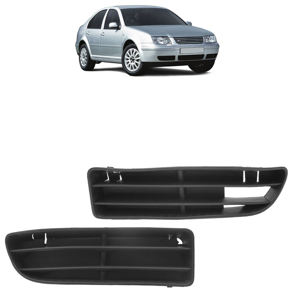 Par Moldura Grade Milha Bora 1998 1999 2000 2001 2002 2003 2004 2005 2006 Preto Sem Furo em Oferta na Shopee