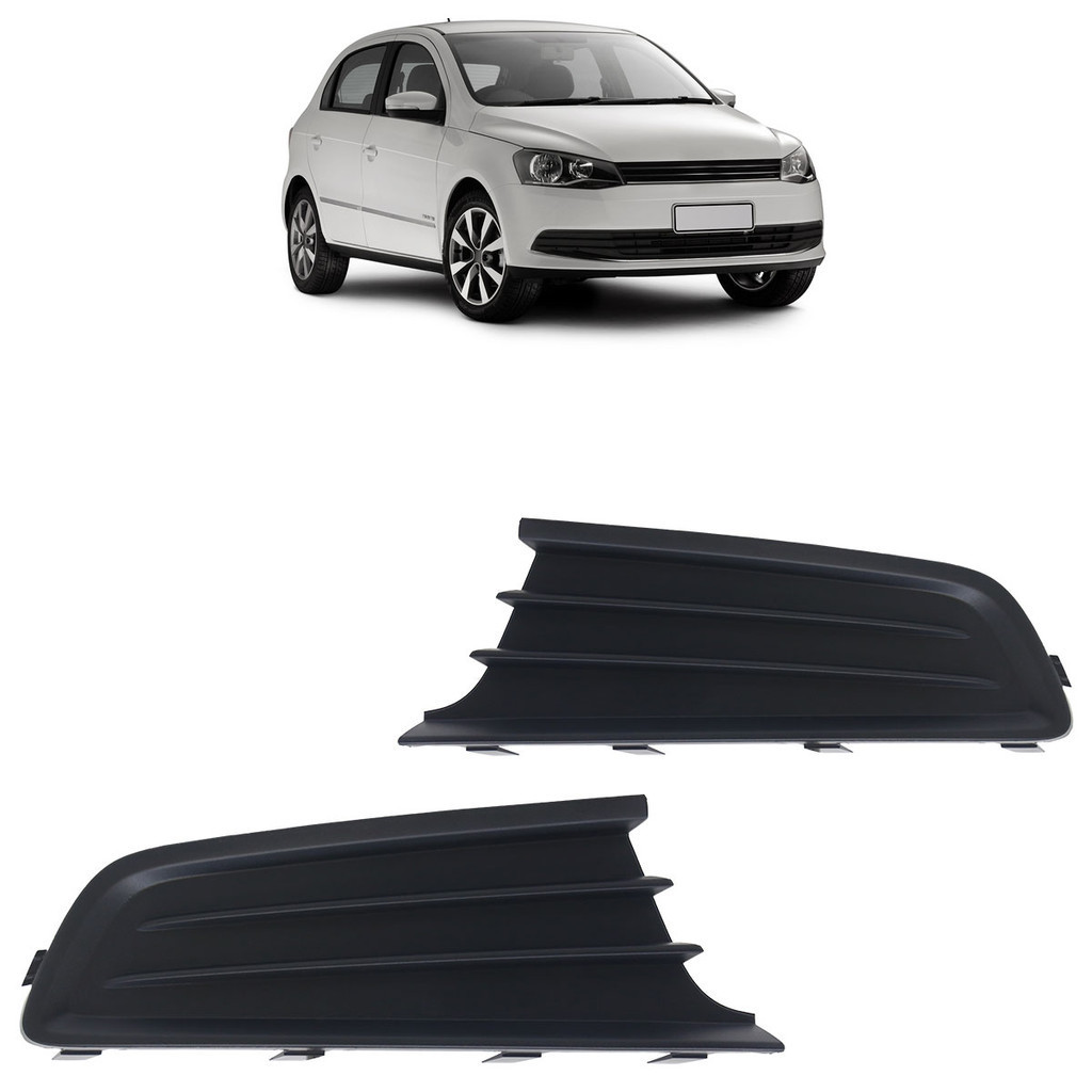 Par Moldura Grade Farol Milha Gol Voyage G6 2012 2013 2014 2015 2016 Sem Furo em Oferta na Shopee