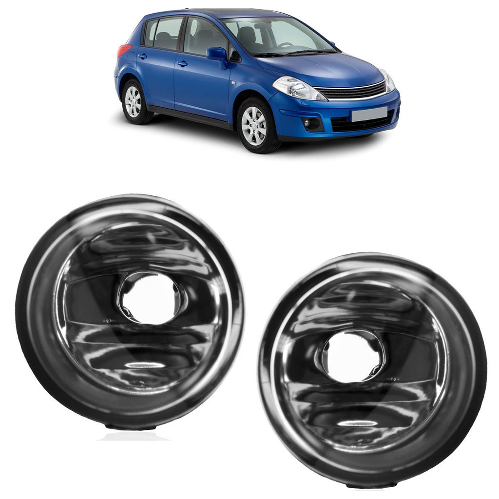 Par Farol Milha Auxiliar Tiida 2007 2008 2009 2010 2011 2012 2013 Lente Lisa Vidro em Oferta na Shopee