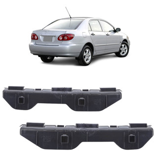 Par Suporte Guia Corolla 2003 2004 2005 2006 2007 Parachoque Traseiro Preto em Oferta na Shopee