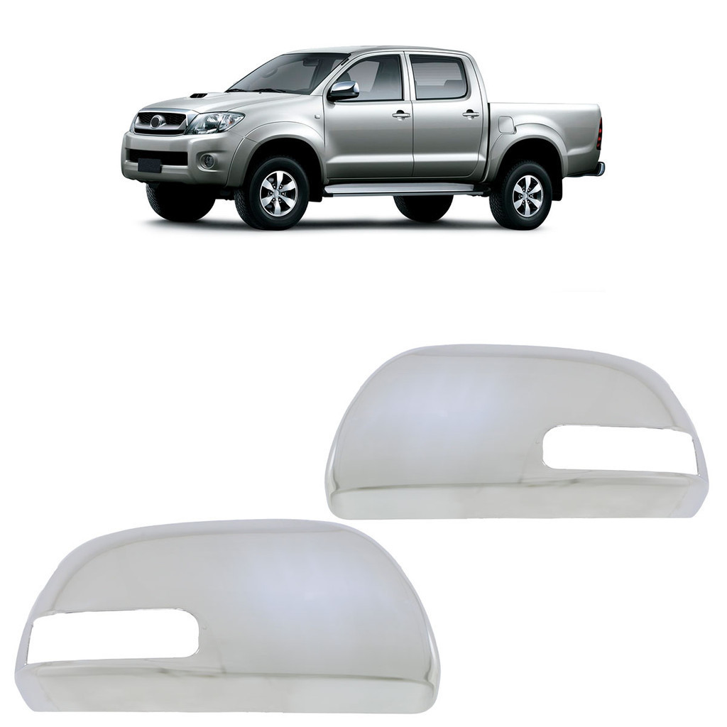 Par Capa Retrovisor Hilux 2005 2006 2007 2008 2009 2010 2011 2012 2013 2014 2015 Cromada