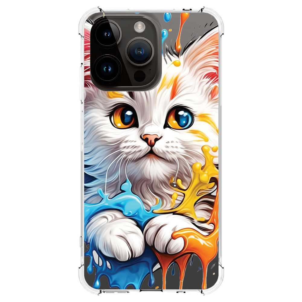 Capa Capinha (3166) CAT COLORS para IPHONE 15 PRO MAX,15 PRO,15 PLUS,15,14 PRO MAX,14 PRO,14 PLUS,14,13 PRO MAX,13 PRO,13 MINI,13,12 PRO MAX,12 PRO,12 MINI,12,11 PRO MAX,11 PRO,11,XS MAX,XR,XS,X,8 PLUS,8,SE 2020,7 PLUS,7,6 PLUS,6,6S