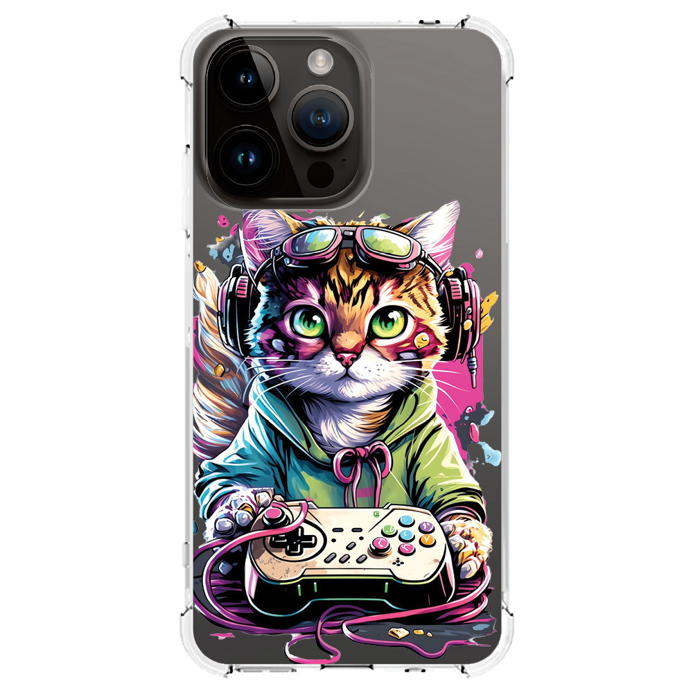 Capa Capinha (3167) CAT GAME para IPHONE 15 PRO MAX,15 PRO,15 PLUS,15,14 PRO MAX,14 PRO,14 PLUS,14,13 PRO MAX,13 PRO,13 MINI,13,12 PRO MAX,12 PRO,12 MINI,12,11 PRO MAX,11 PRO,11,XS MAX,XR,XS,X,8 PLUS,8,SE 2020,7 PLUS,7,6 PLUS,6,6S