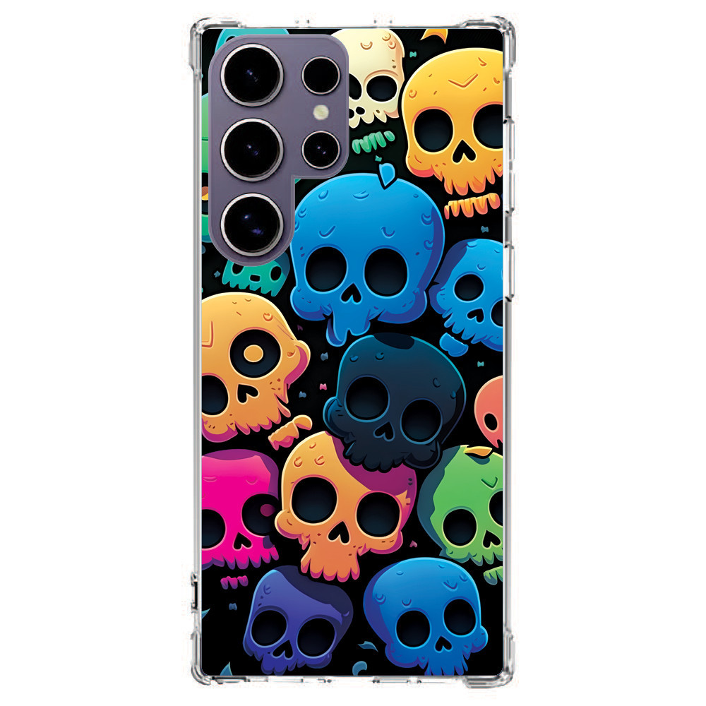 Capa Capinha (3328) CAVEIRAS COLRS para SAMSUNG GALAXY A02S,A02,A01 CORE,A01,A2 CORE,M62,,M54,M53,M52,M51,M34,M33,M31,M23,M21S,M14,M12,M11,M10,J8+,J8,J7 PRO,J7 PRIME,J7,J6+,J6,J5 PRO,J4+,J4 CORE,J4,J2 PRO,J2 PRIME,J2 CORE