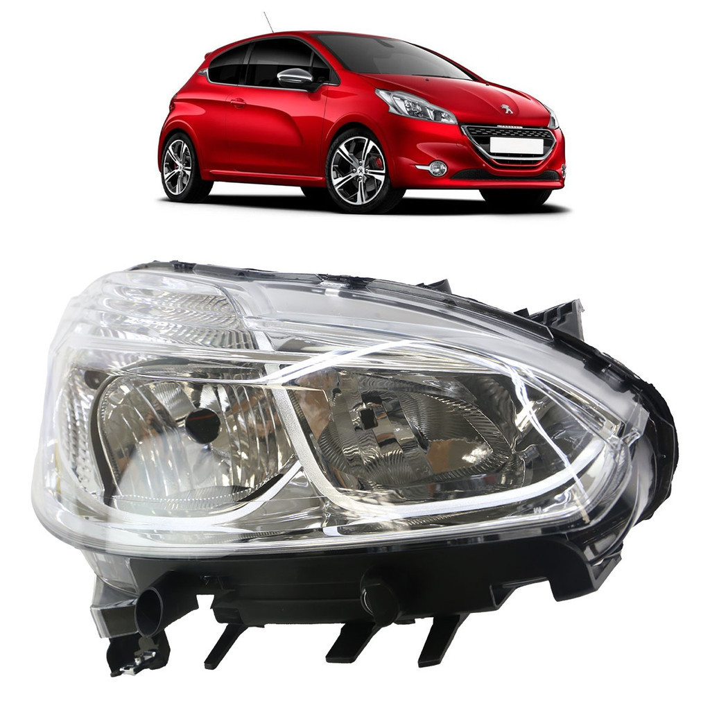 Par Farol Dianteiro 208 2013 2014 2015 2016 Máscara Cromada