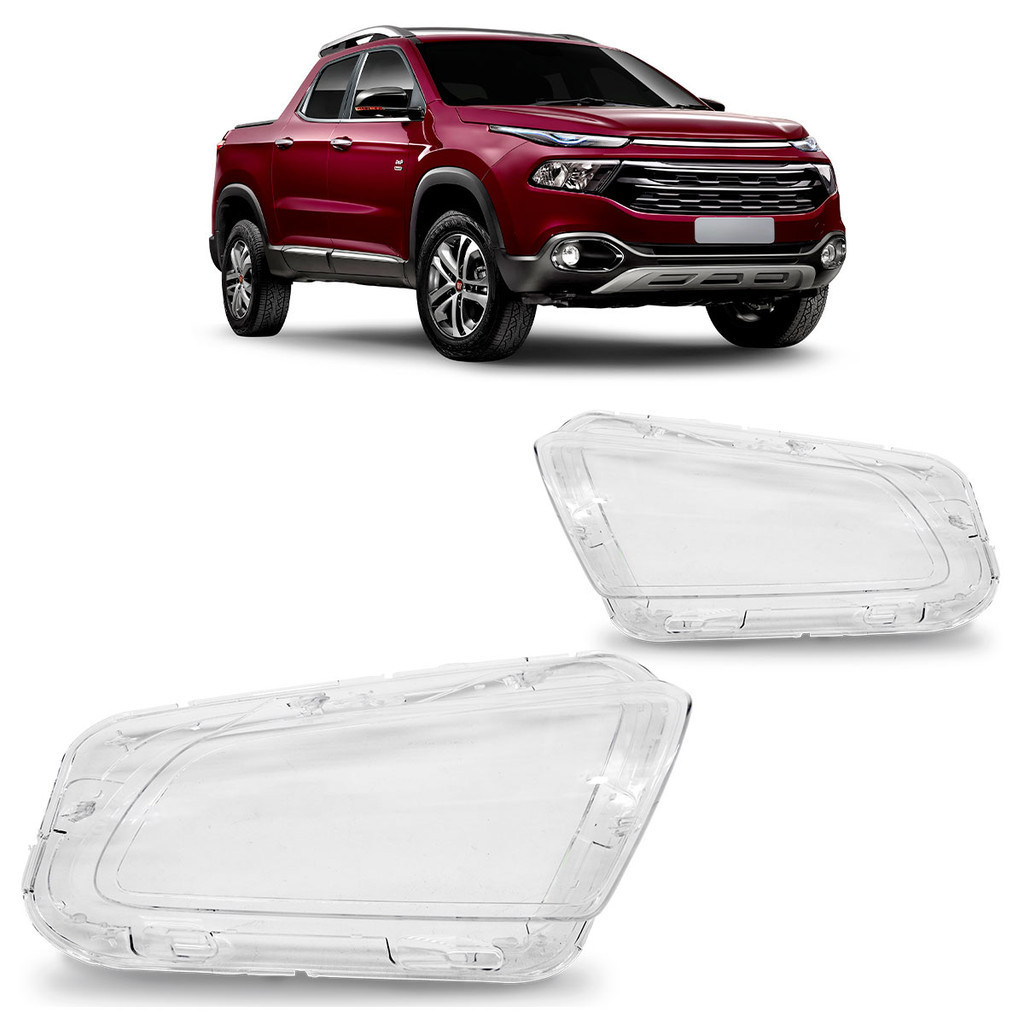 Par Lente Farol Dianteiro Toro 2016 2017 2018 2019 2020 2021 Lente Lisa Acrilico Transparente em Oferta na Shopee