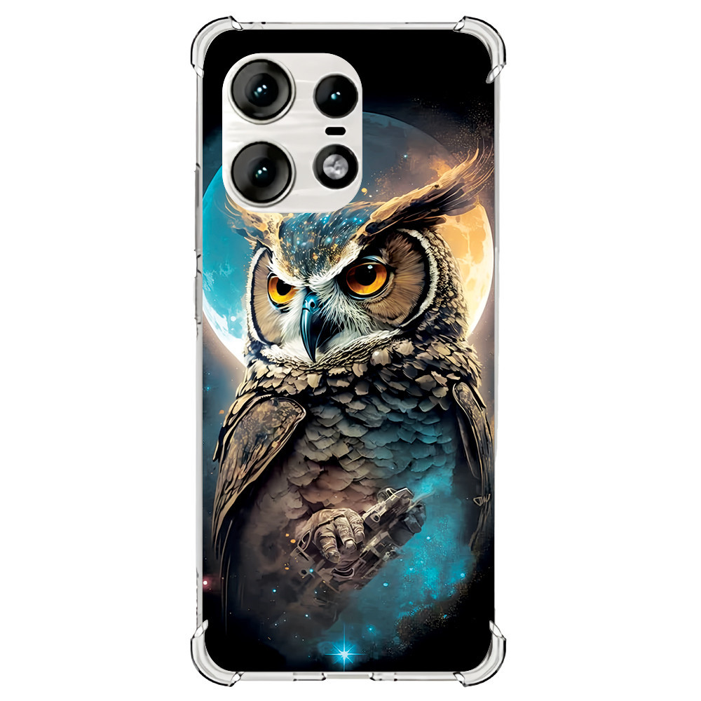 Capinha Capa (3376) CORUJA MOON para MOTOROLA MOTO G200 5G,G100,G84,G82,G73,G71,G62,G5S+,G54,G53,G52,G50,G42,G41,G32,G31,G30,G23,G22,G20,G14,G13G10,G9 POWER,G9+,G9 PLAY,G8 POWER LITE,G8 POWER,G8+,G8 PLAY,G8