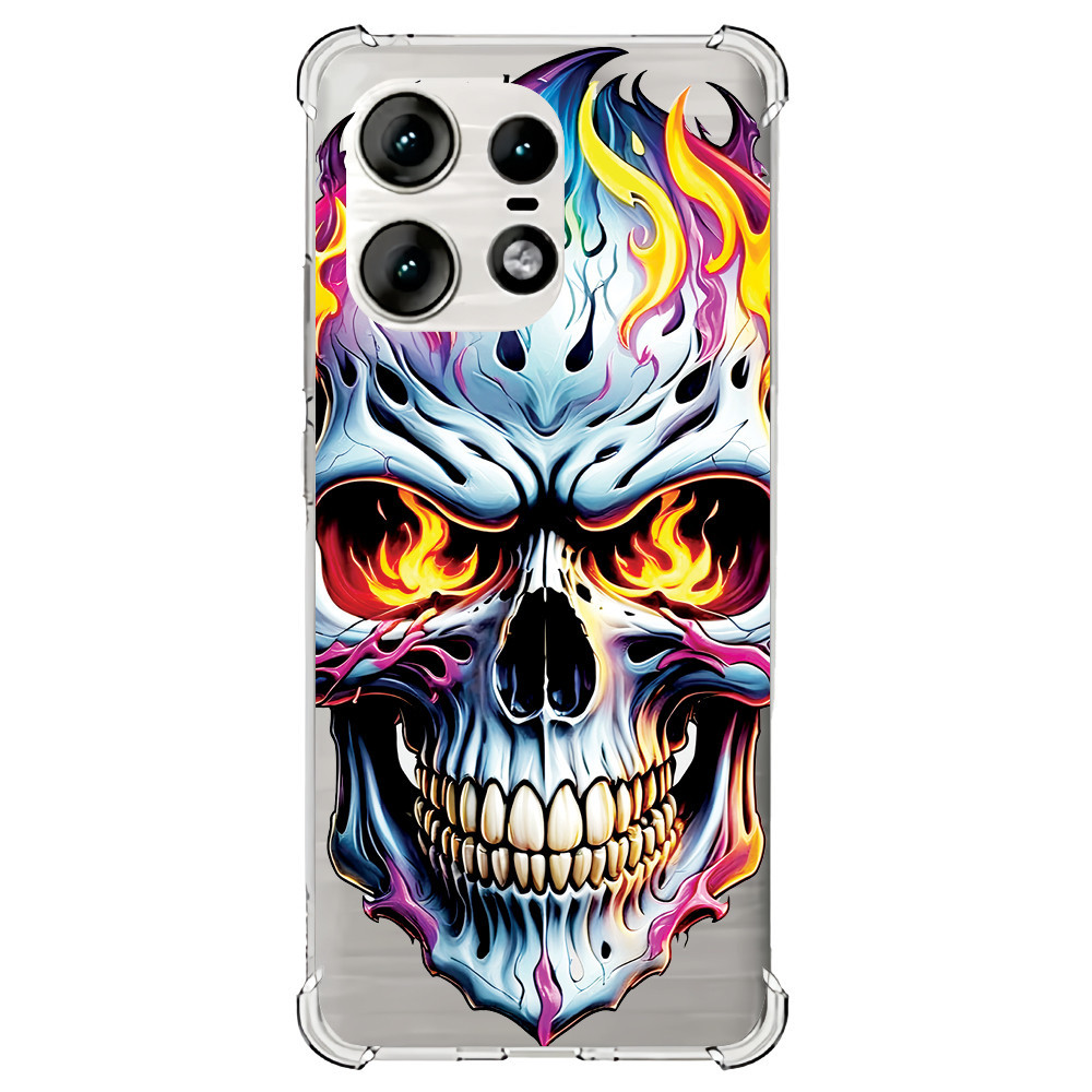 Capa Capinha (3398) SKULL FIRE para MOTOROLA MOTO G7 POWER,G7+,G7 PLAY,G7,G6 PLUS,G6 PLAY,G6,E40,E32,E22,E20,E13,E7 POWER,E7 PLUS,E7,E6S,E6I,E6 PLUS,E6 PLAY,E6,E5 PLUS,E5 PLAY,E5,ONE VISION,ONE FUSION+,ONE FUSION,ONE ACTION,ONE