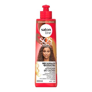 SOS Cachos Ativador de Cachos Queratina - Reparação Total 300ml