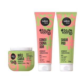 Kit Shampoo, Condicionador e Máscara #todecacho Reparação Fortalecedora