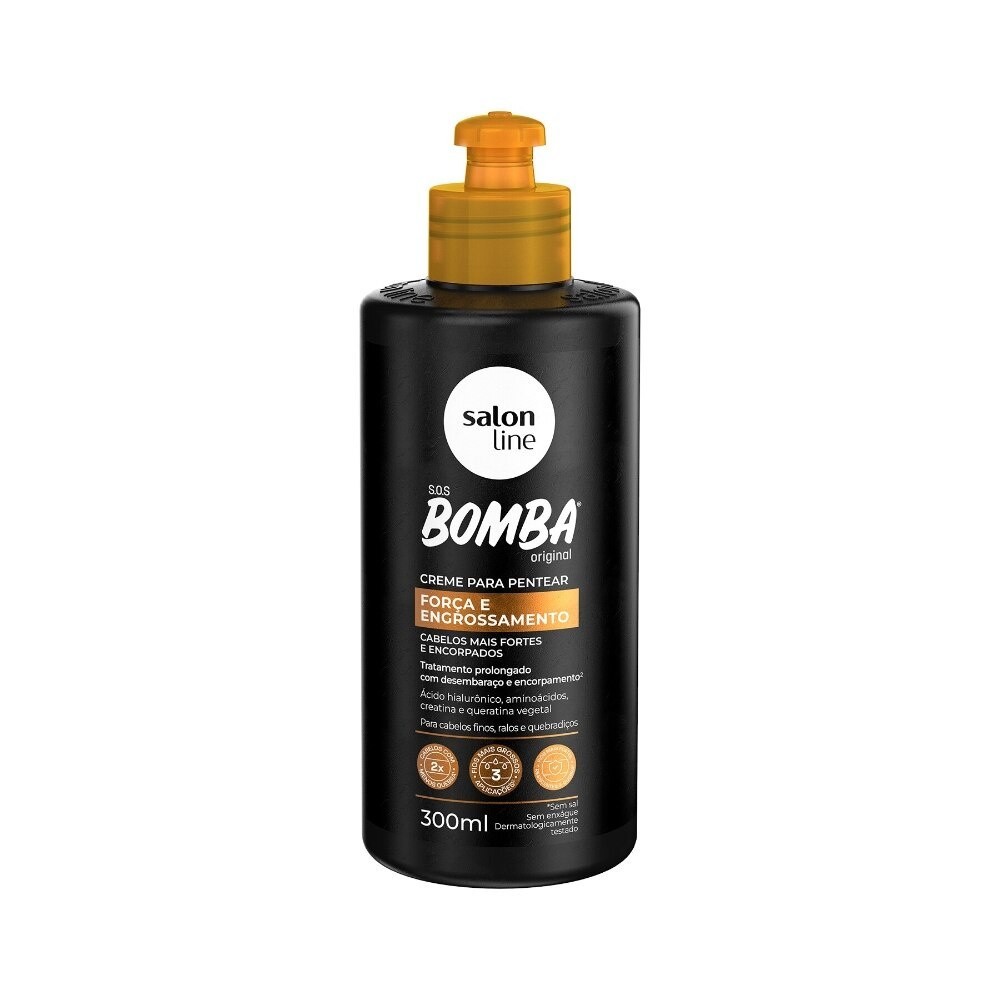 Creme Para Pentear SOS Bomba Força e Engrossamento 300ml - Beauty