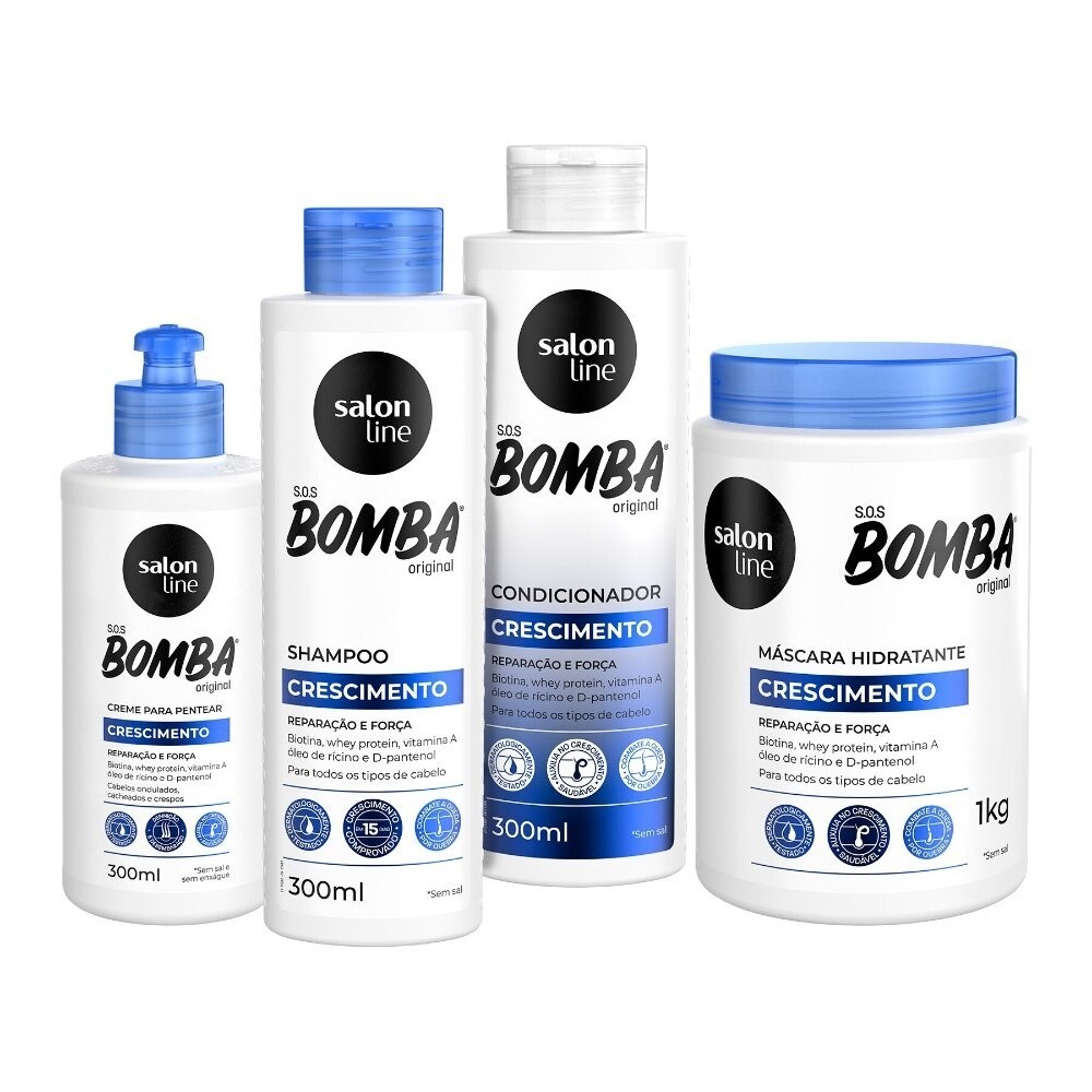 Produtos Para Crescer o Cabelo: Kit Completo | Salon Line