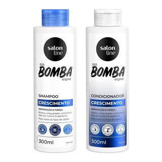 Kit Shampoo e Condicionador SOS Bomba Original 300ml Salon Line em Oferta na Shopee