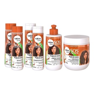 Kit Salon Line SOS Coco - 6 Produtos Salon Line em Oferta na Shopee