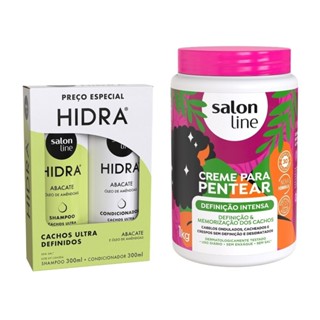 Kit Hidra Cachos Ultra Definidos + Creme de Pentear Definição Intensa