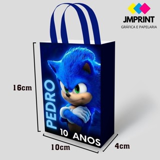 Sacolinhas Personalizadas - Sonic em Oferta na Shopee
