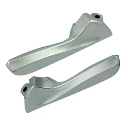 Kit de 2 Maçanetas Gatilhos Puxadores Internos Prata HB20 HB20S 2012 2013 2014 2015 2016 2017 2018 2019