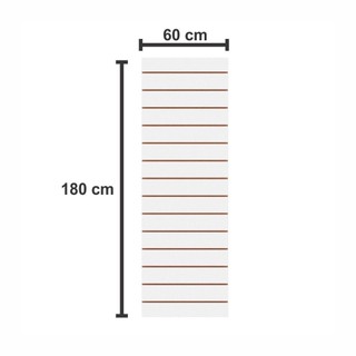 Kit painel canaleta expositor Branco 60x180 E-Nichos