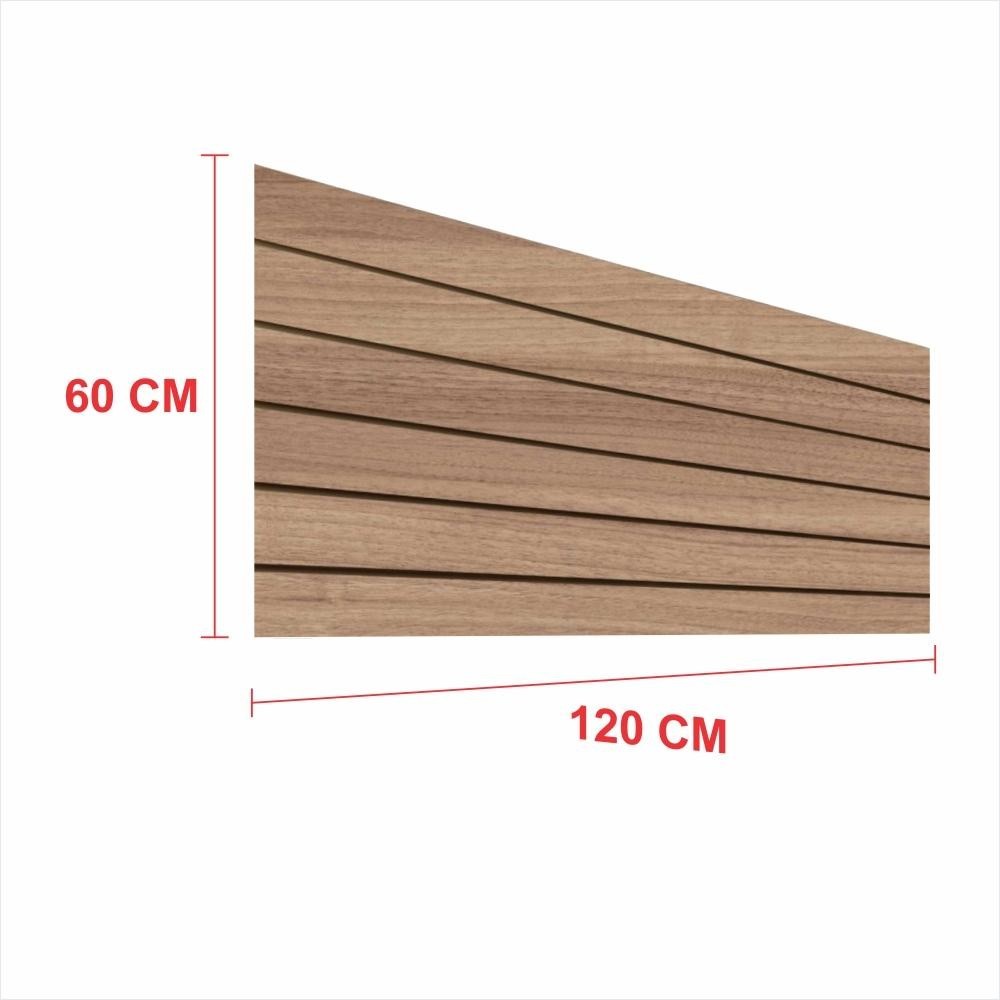 Painel canaletado amadeirado 60cm (A) x 1.20 (C) E-Nichos